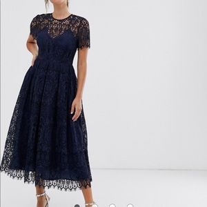 ASOS | Lace midi dress
